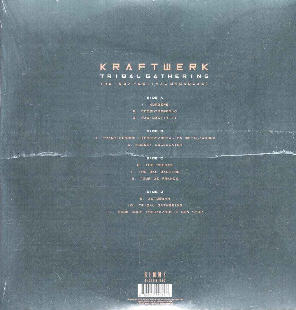 Kraftwerk - Tribal Gathering (The 1997 Festival Broadcast) - Double Lp