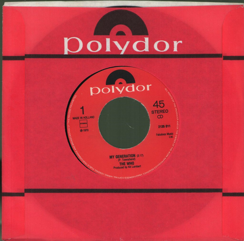 Who - My Generation - 7 Inch