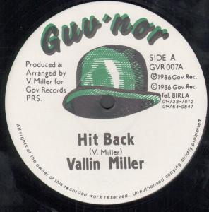 Vallin Miller - Hit Back - 12 Inch