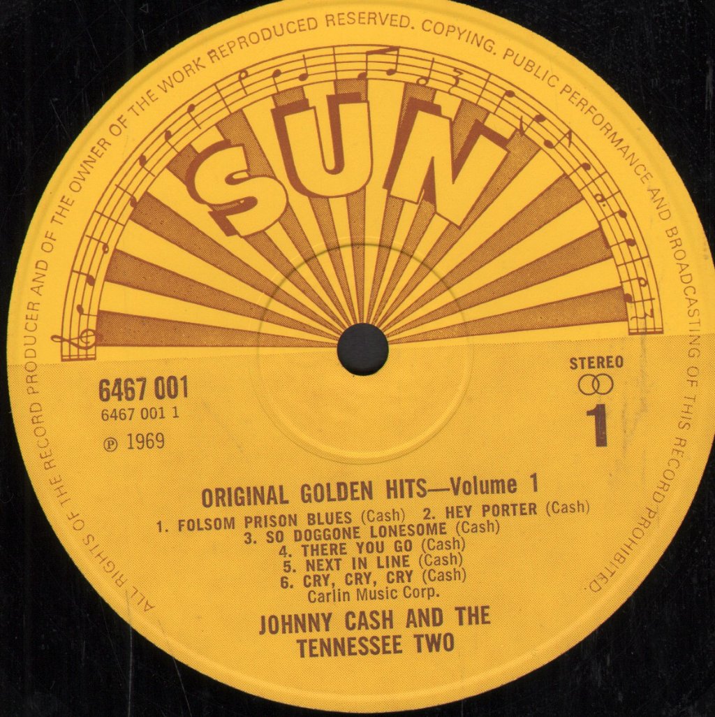Johnny Cash And The Tennessee Two - Original Golden Hits Volume 1 - Lp