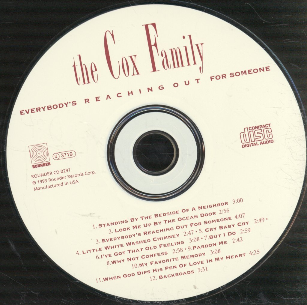 Cox Family - Everybody's Reaching Out For Someone - Cd
