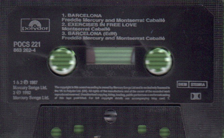 Freddie Mercury And Montserrat Caballe - Barcelona - Cassette