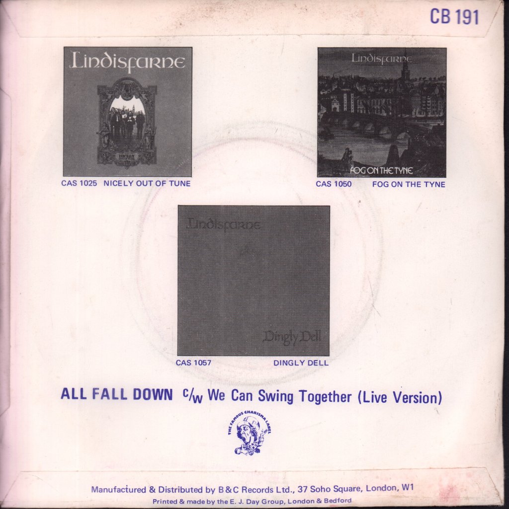 Lindisfarne - All Fall Down - 7 Inch