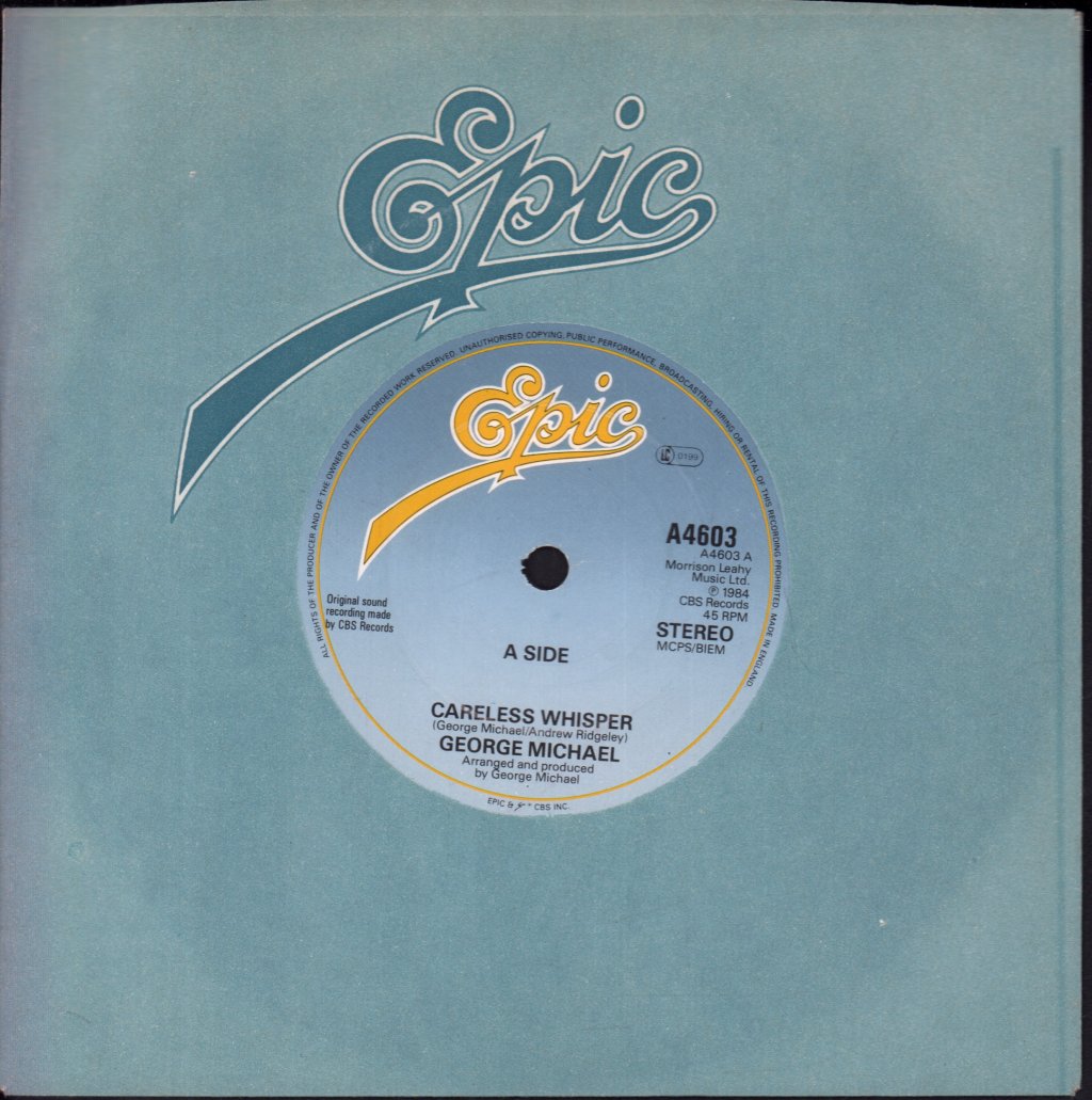 George Michael - Careless Whisper - 7 Inch