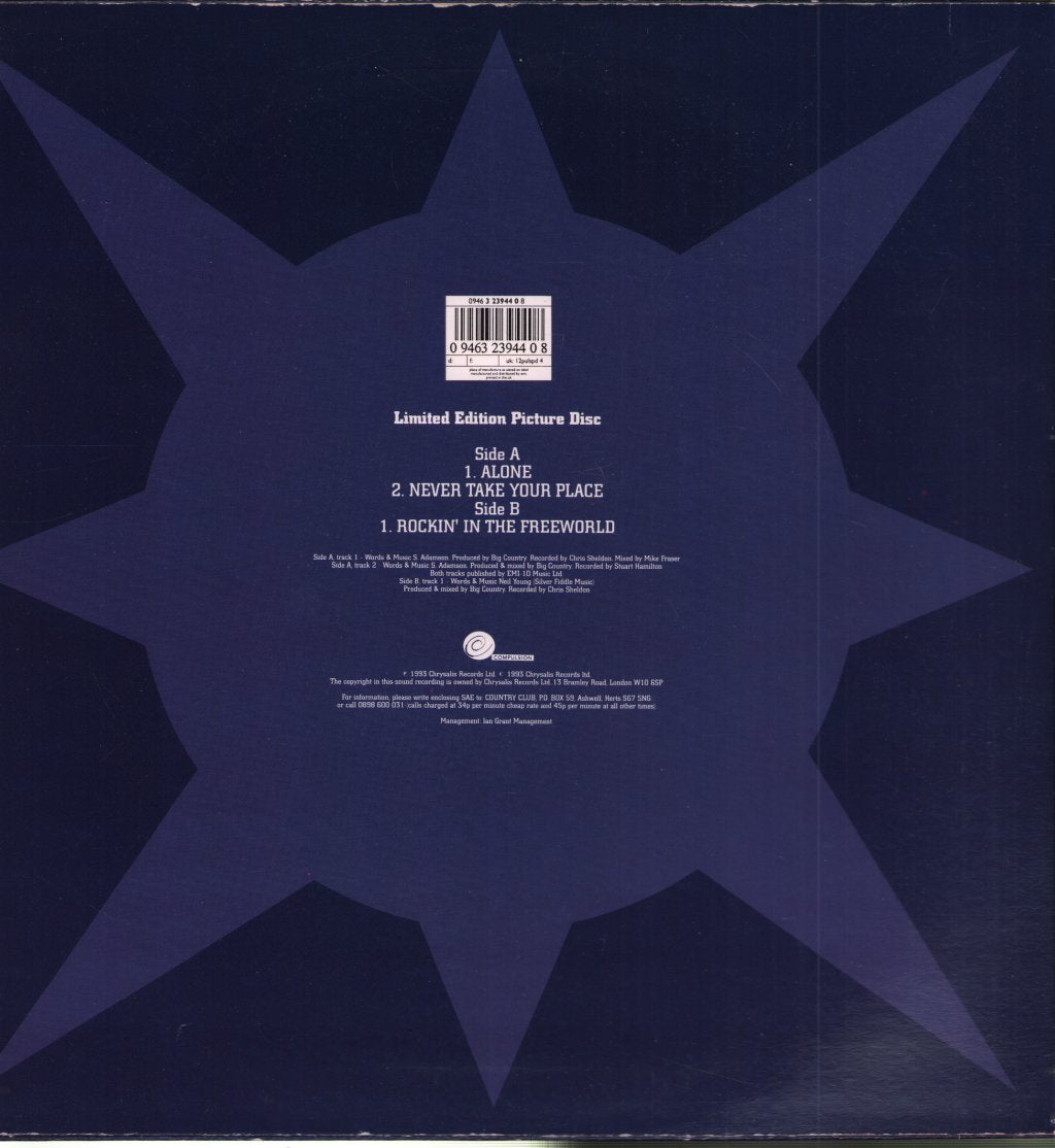Big Country - Alone - 12 Inch
