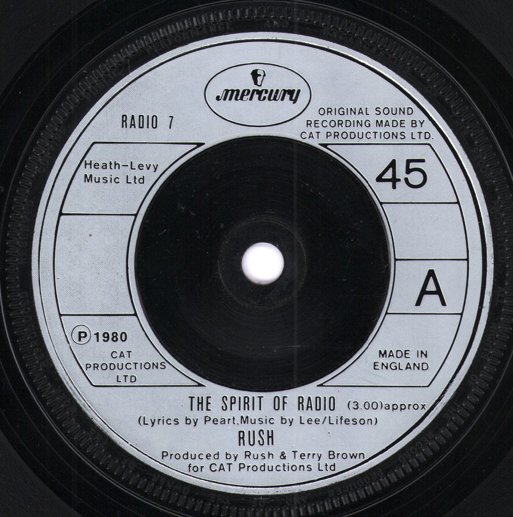 Rush - Spirit Of Radio - 7 Inch