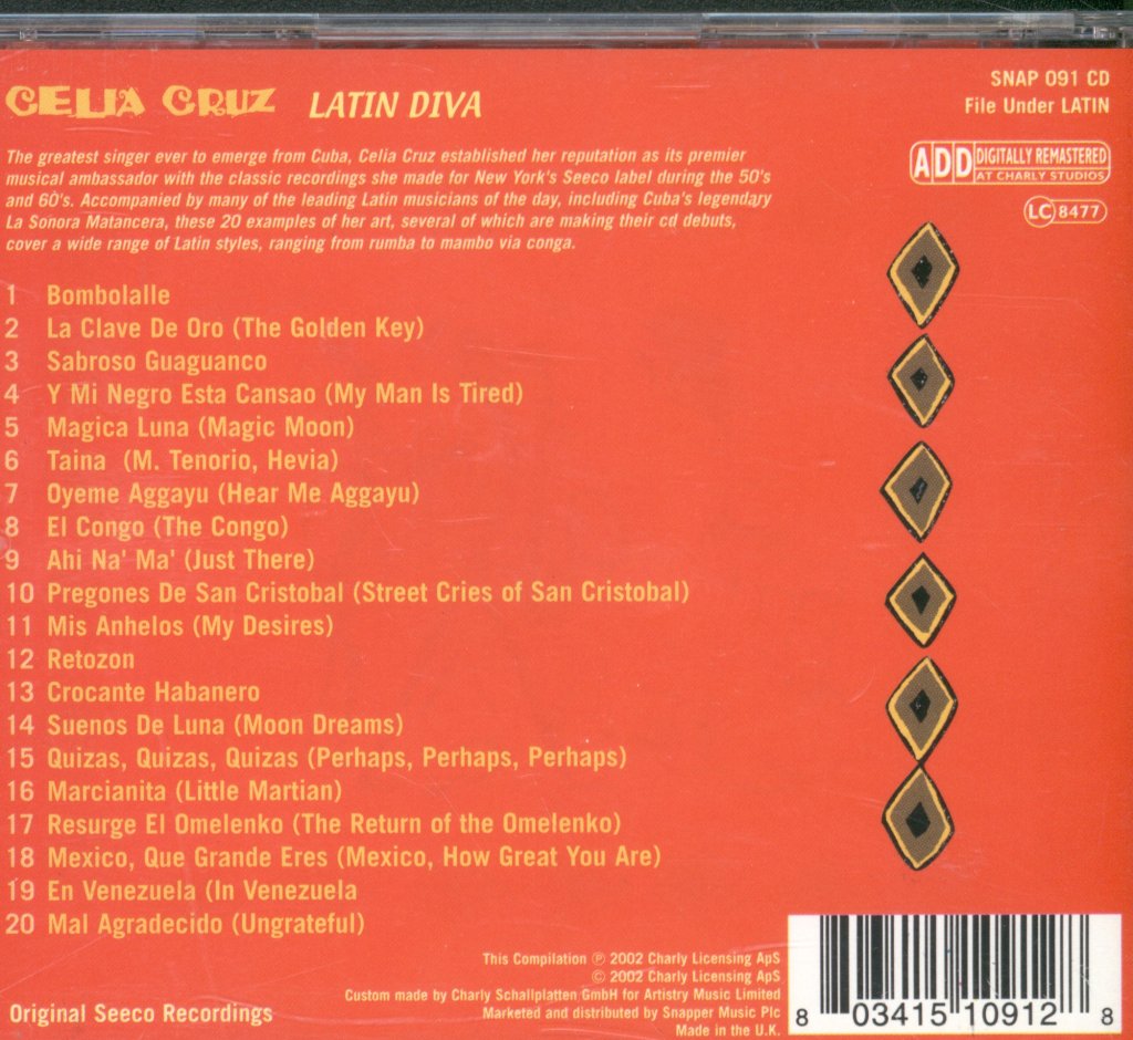 Celia Cruz - Latin Diva - Cd