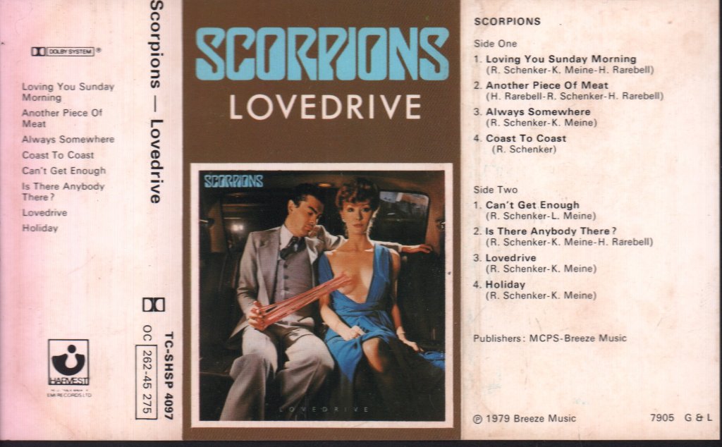 Scorpions - Lovedrive - Cassette