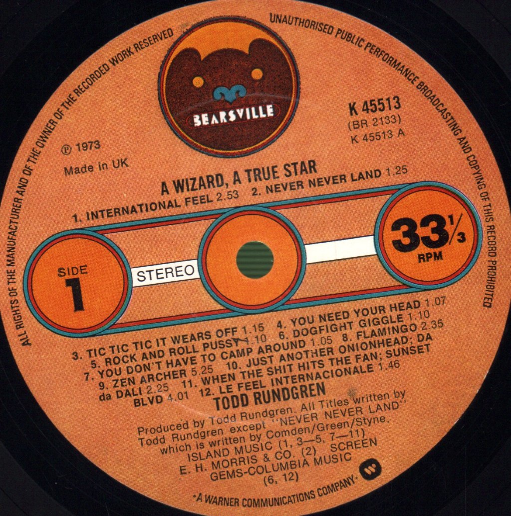Todd Rundgren - A Wizard, A True Star - Lp