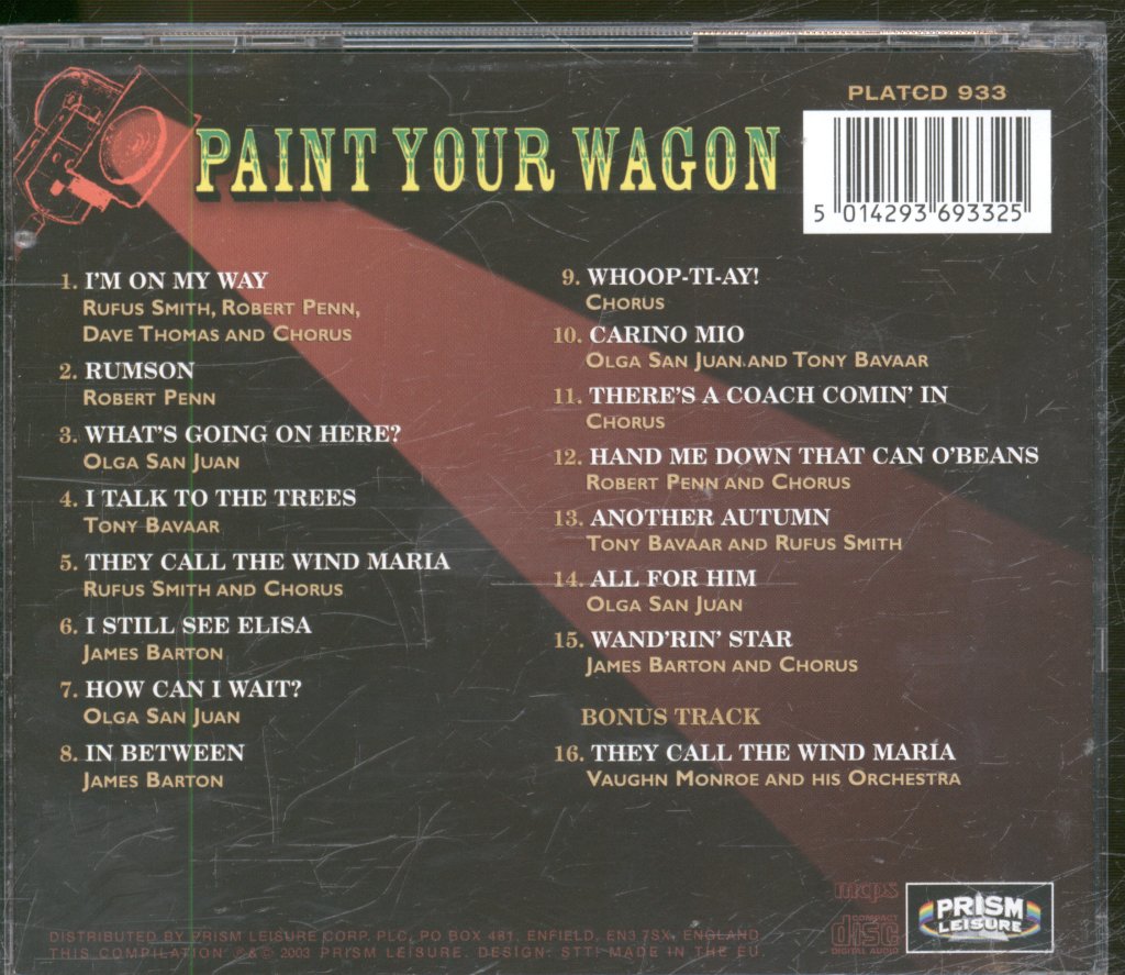 Various Artists - Paint Your Wagon - Cd
