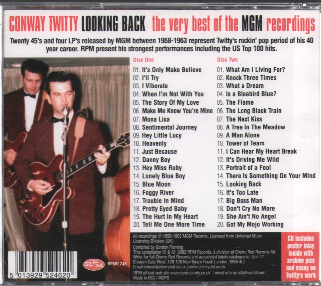 Conway Twitty - Looking Back (The Very Best Of The MGM Recordings) - Double Cd