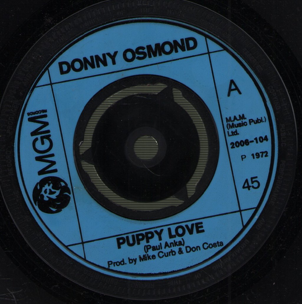 Donny Osmond - Puppy Love - 7 Inch
