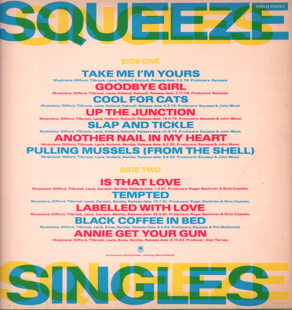 Squeeze - Singles 45'S And Under - Lp