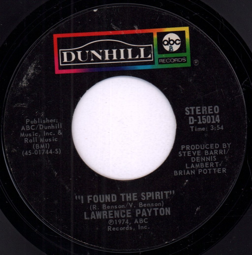 Lawrence Payton - Tell Me You Love Me (Love Sounds) - 7 Inch