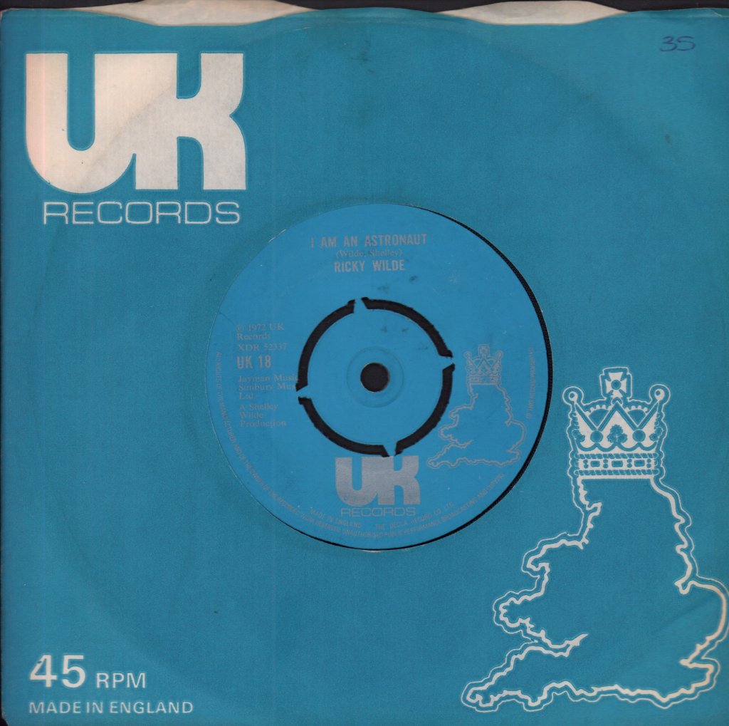Ricky Wilde - I Am An Astronaut - 7 Inch