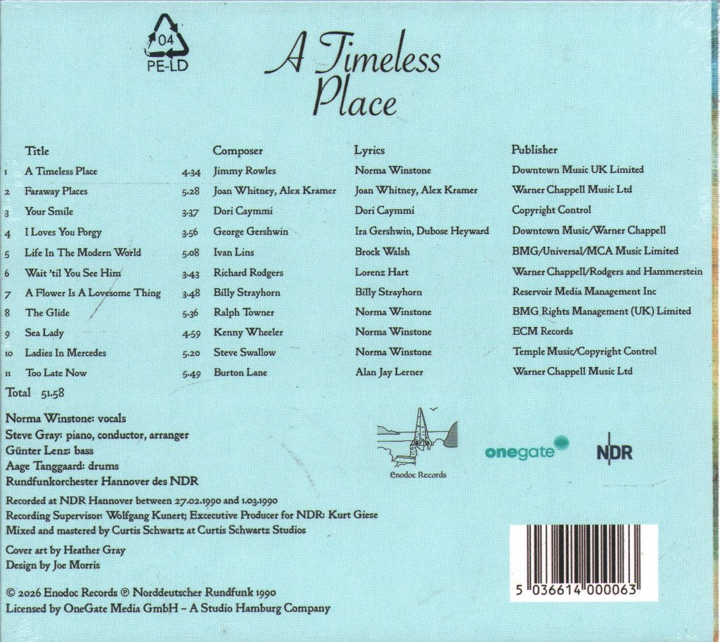 Norma Winstone - A Timeless Place - Cd
