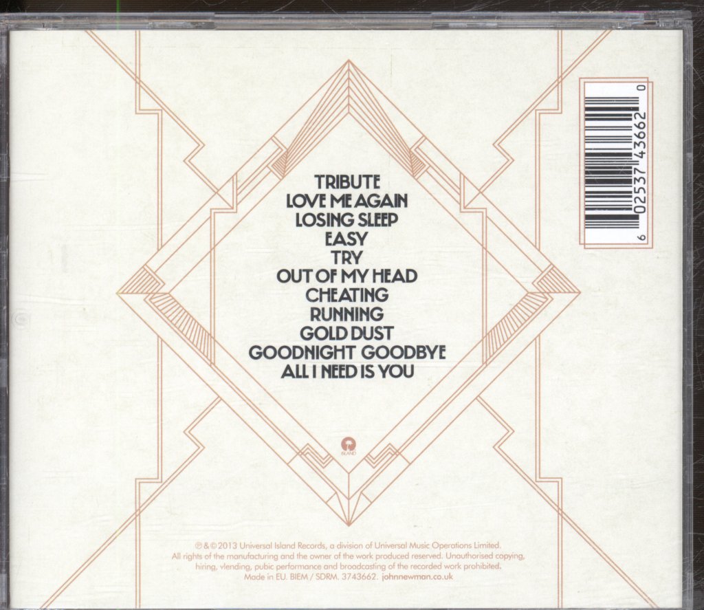John Newman - Tribute - Cd