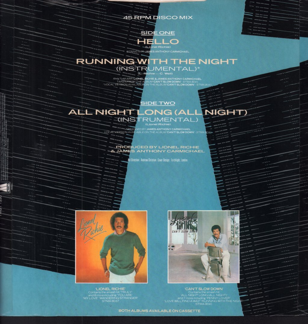 Lionel Richie - Hello - 12 Inch