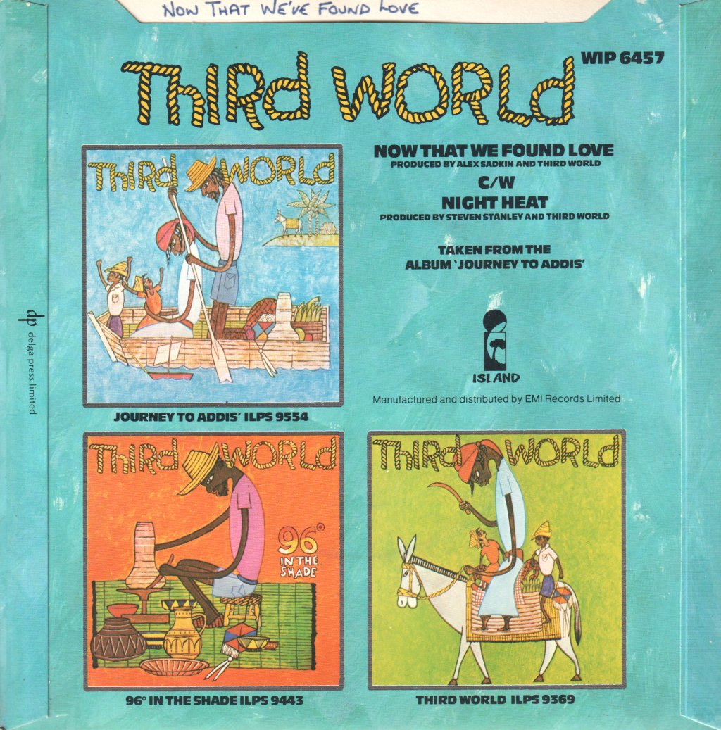 Third World (Reggae) - Now That We Found Love - 7 Inch