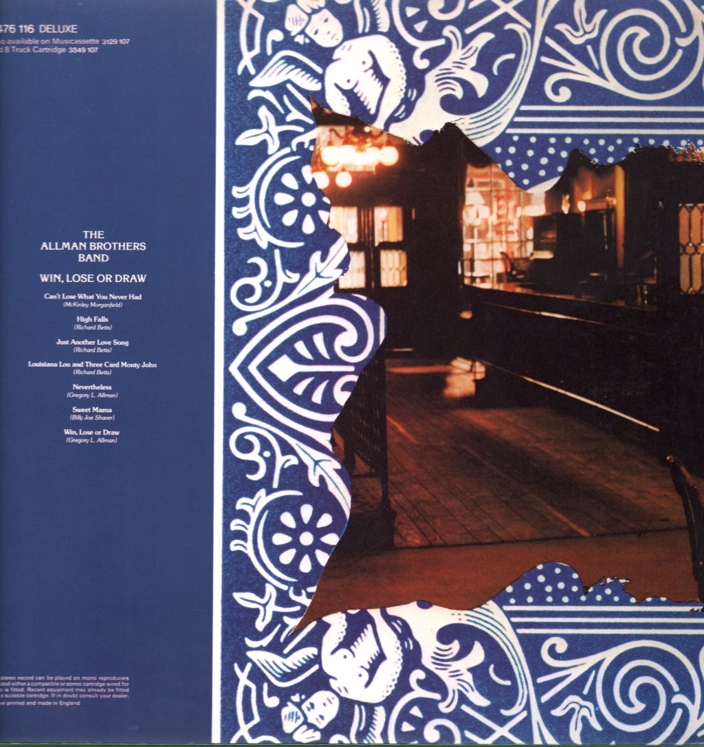 Allman Brothers Band - Win, Lose Or Draw - Lp