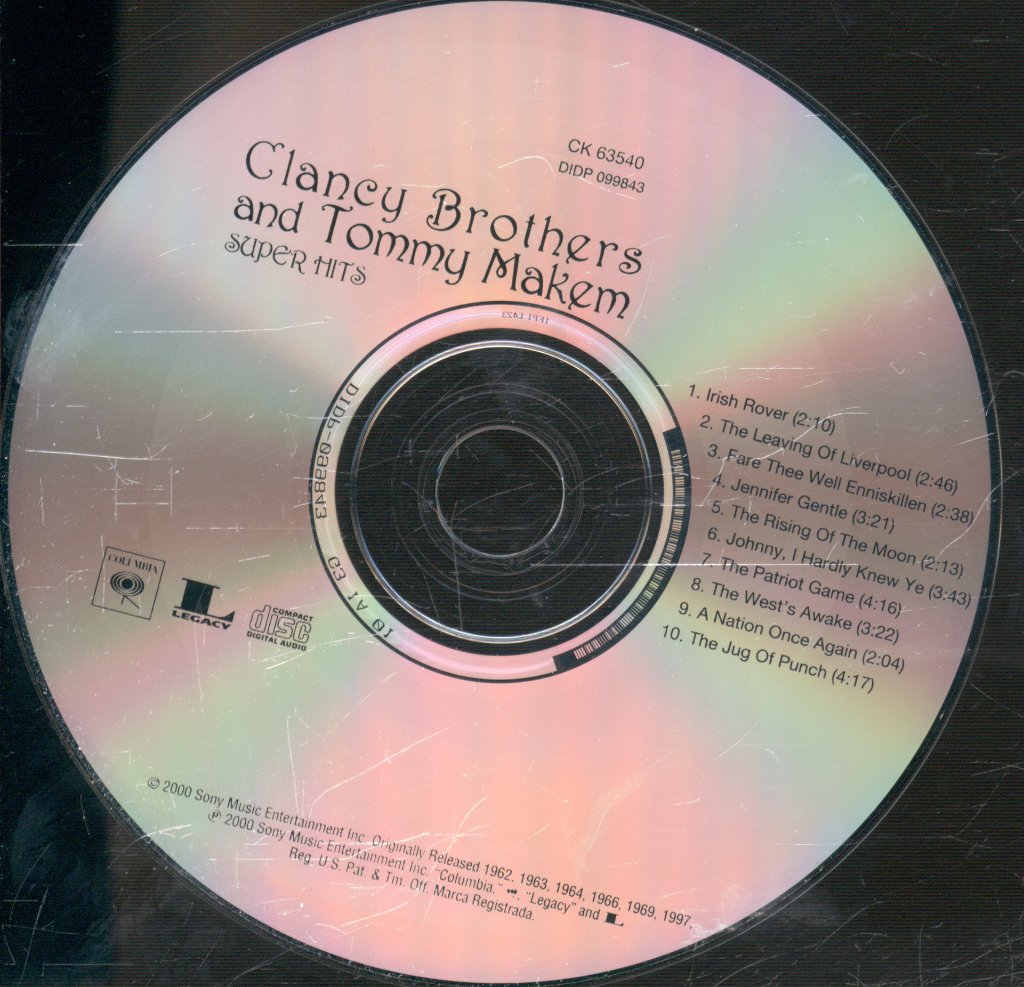 Clancy Brothers And Tommy Makem - Super Hits - Cd