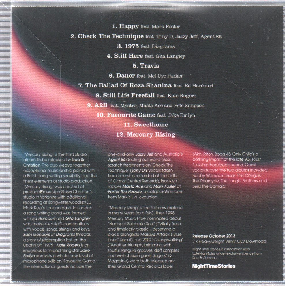 Rae And Christian - Mercury Rising - Cdr