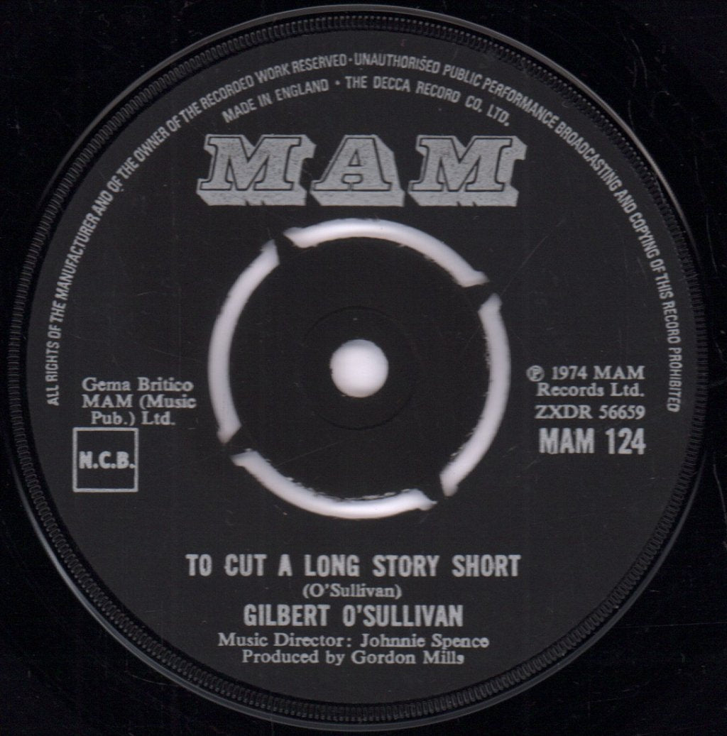 Gilbert O'Sullivan - Christmas Song - 7 Inch