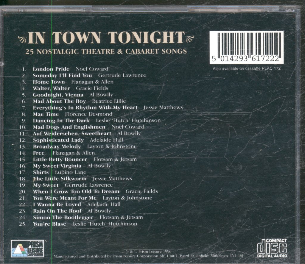 Various Artists - In Town Tonight - Cd