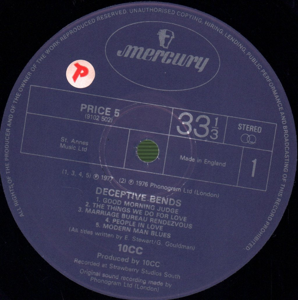 10cc - Deceptive Bends - Lp