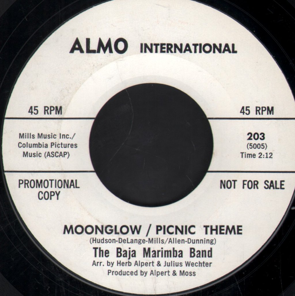 Baja Marimba Band - Moonglow/Picnic Theme / Acapulco 1922 - 7 Inch