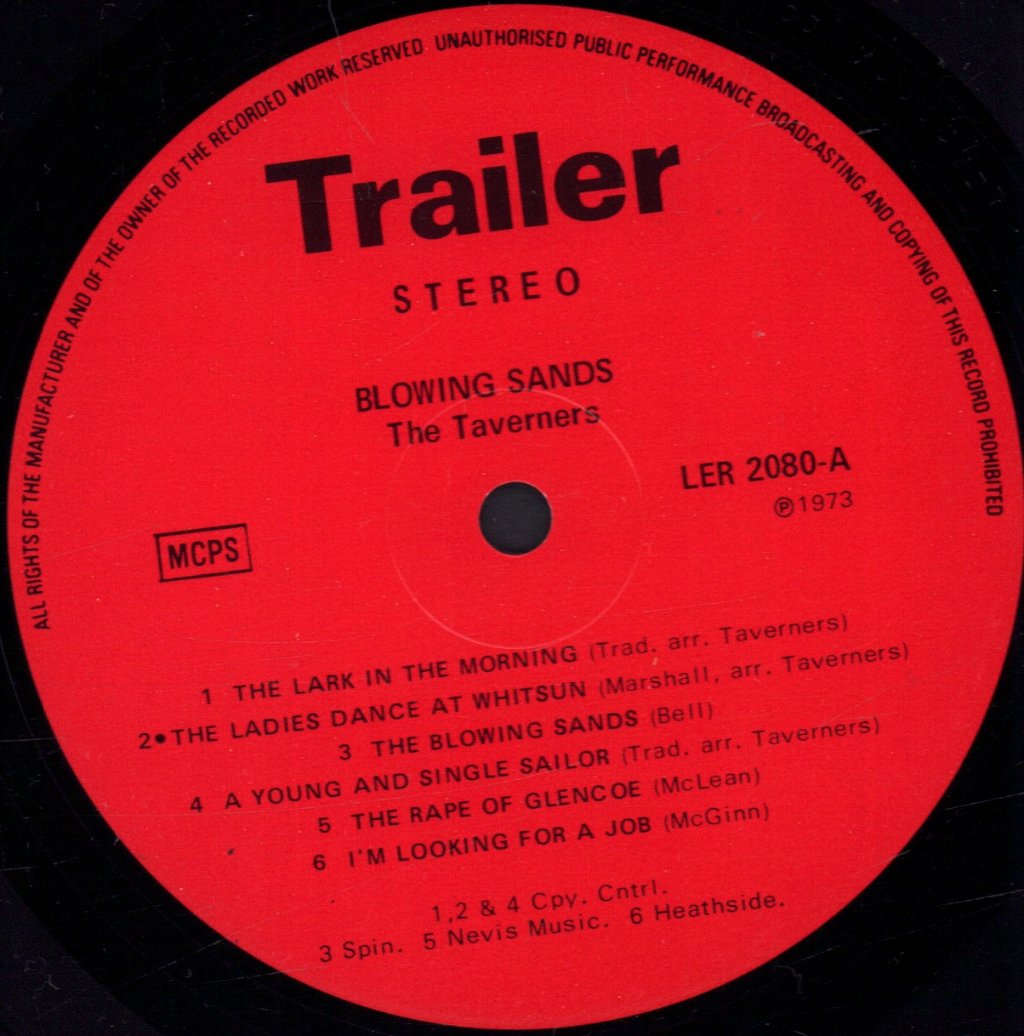 Taverners - Blowing Sands - Lp