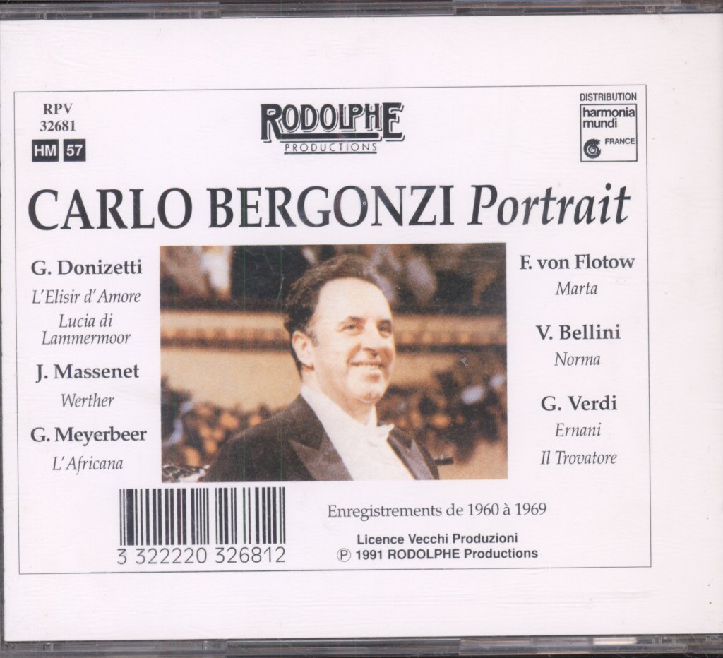 Carlo Bergonzi - Portrait - Cd