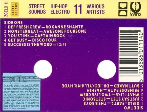 Various Artists - Street Sounds Hip Hop Electro 11 - Cassette