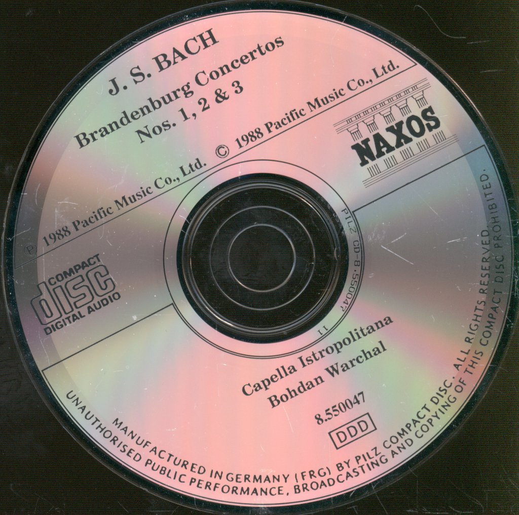 Capella Istropolitana, Bohdan Warchal - Bach - Brandenburg Concertos Nos. 1, 2 & 3 - Cd