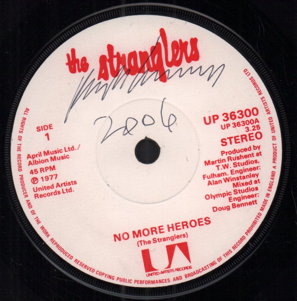 Stranglers - No More Heroes - 7 Inch