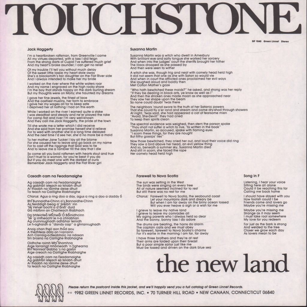 Touchstone - New Land - Lp
