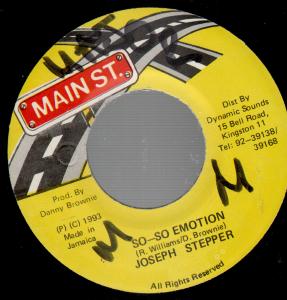 Joseph Stepper - So So Emotion - 7 Inch