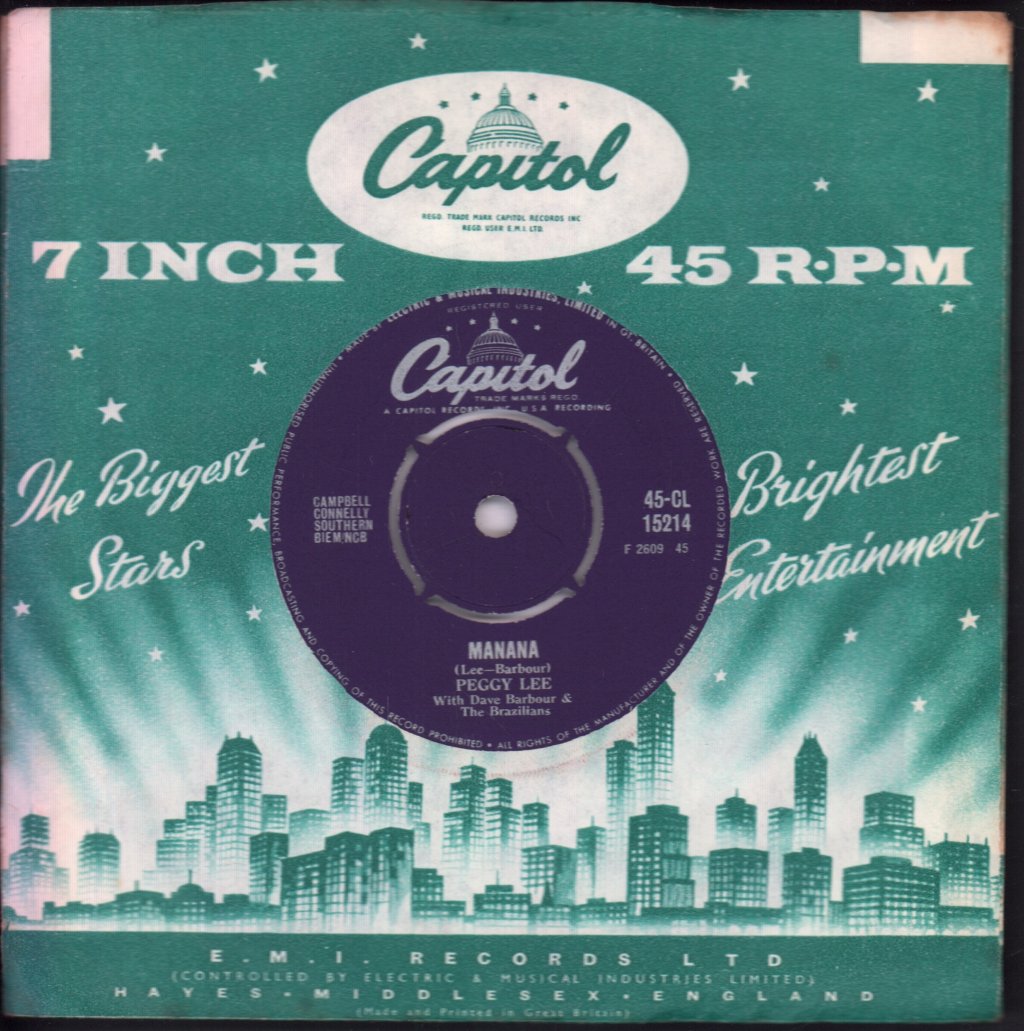 Peggy Lee - Folks Who Live On The Hill - 7 Inch