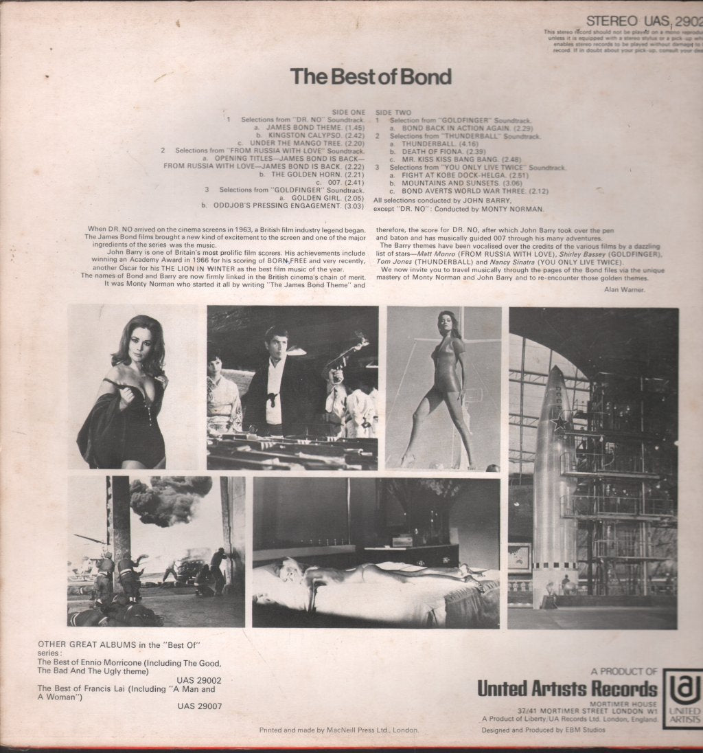Various Artists - Best Of Bond - Lp
