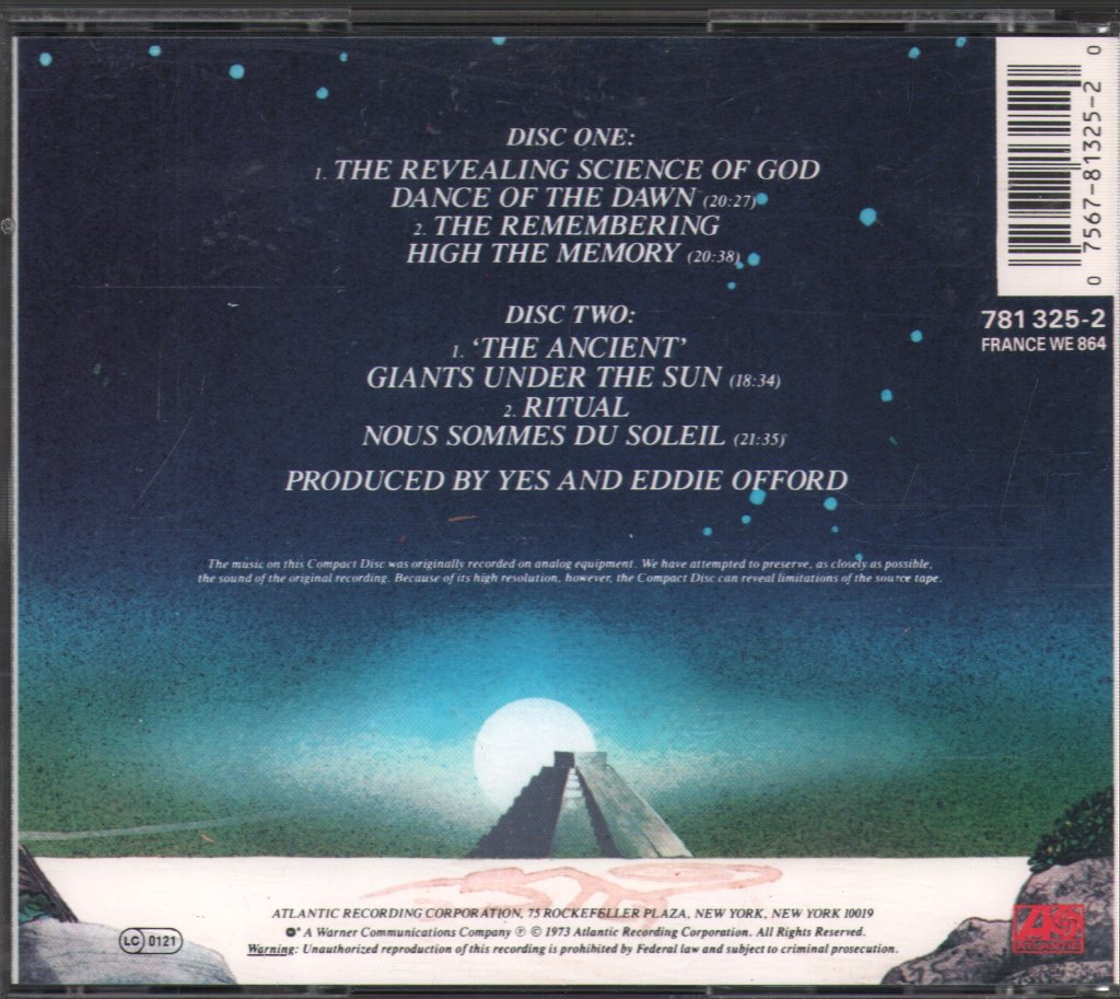 Yes - Tales From Topographic Oceans - Cd Set