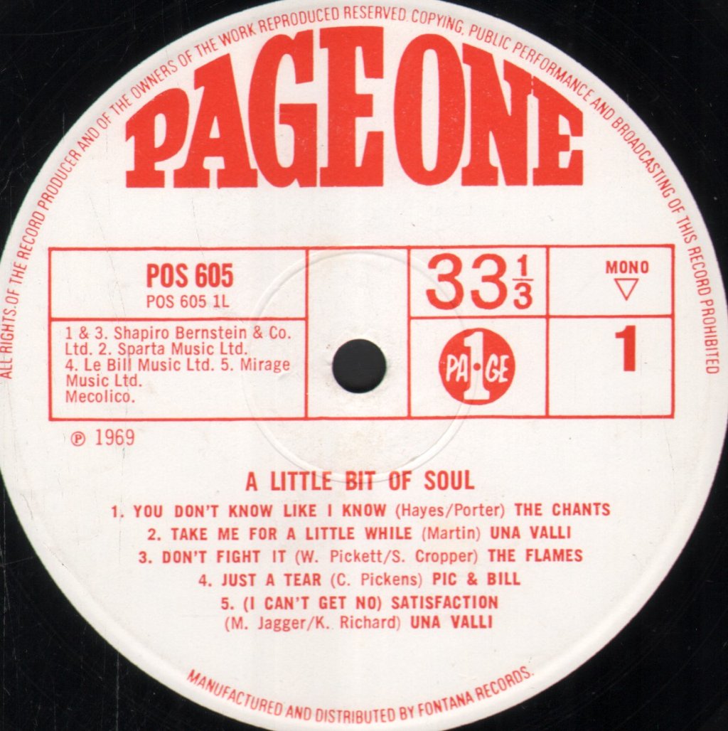 Various Artists - A Little Bit Of Soul - Lp