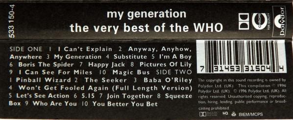 Who - My Generation The Very Best Of - Cassette