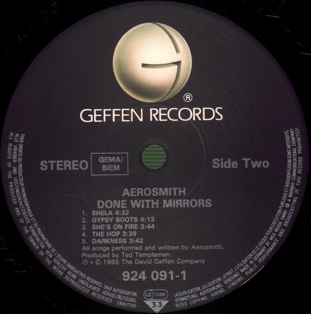 Aerosmith - Done With Mirrors - Lp