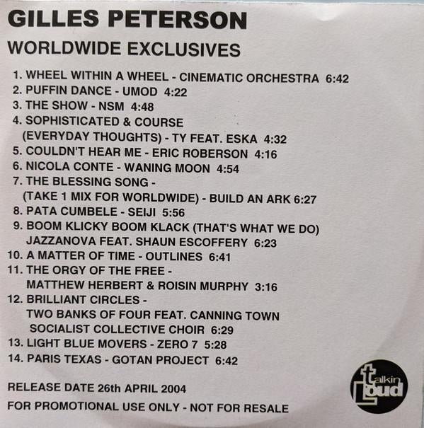 Gilles Peterson - Worldwide Exclusives - Cdr