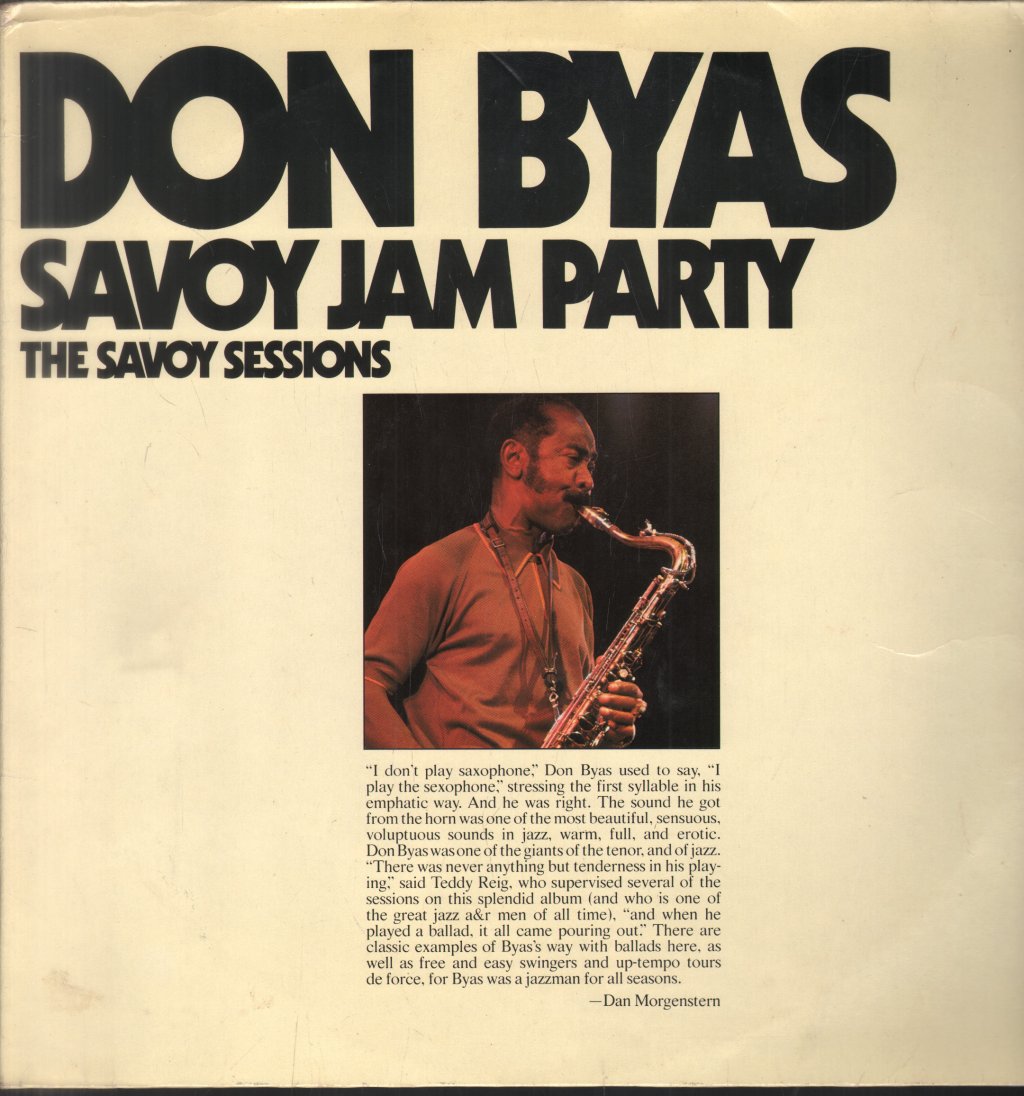 Don Byas - Savoy Jam Party - Double Lp