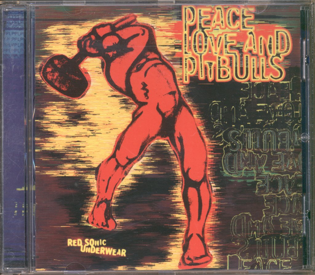 Peace Love And Pitbulls - Red Sonic Underwear - Cd