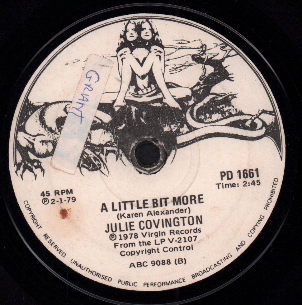 Julie Covington - I Want To See The Bright Lights - 7 Inch