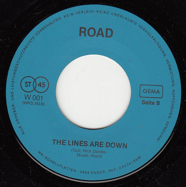Road - Save It - 7 Inch