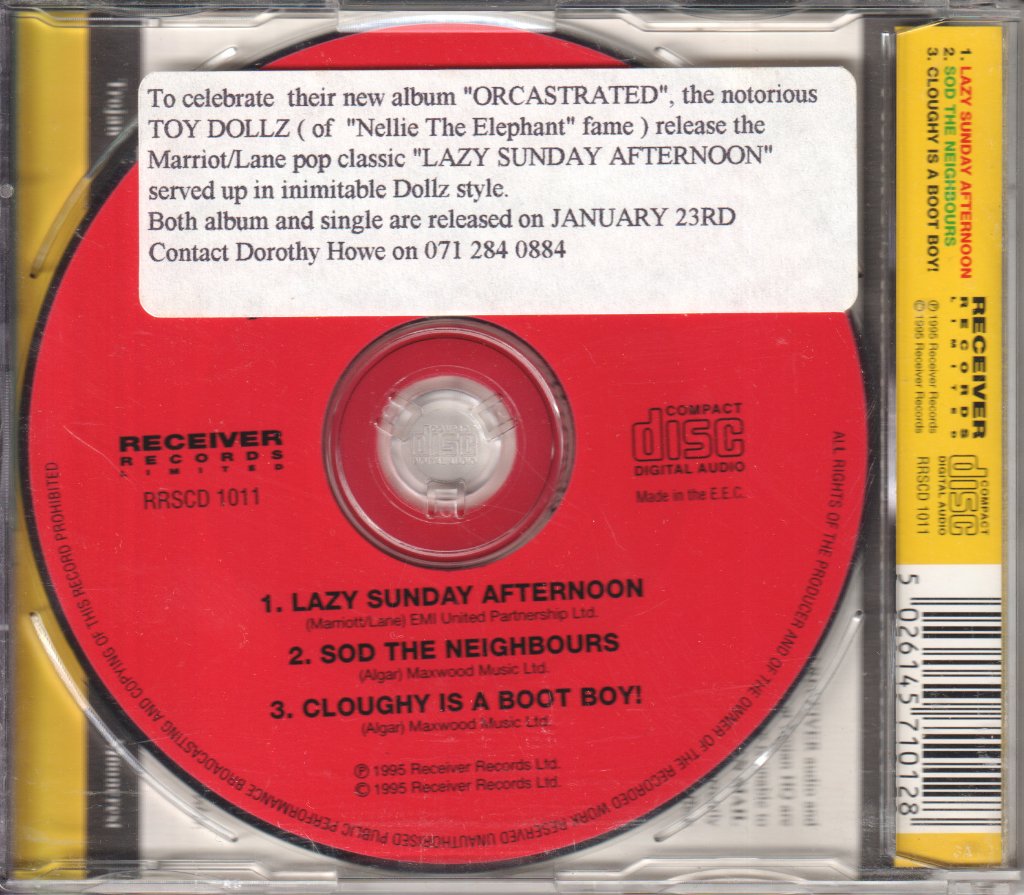Toy Dollz - Lazy Sunday Afternoon - Cd