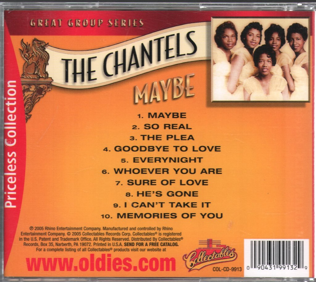 Chantels - Maybe - Cd